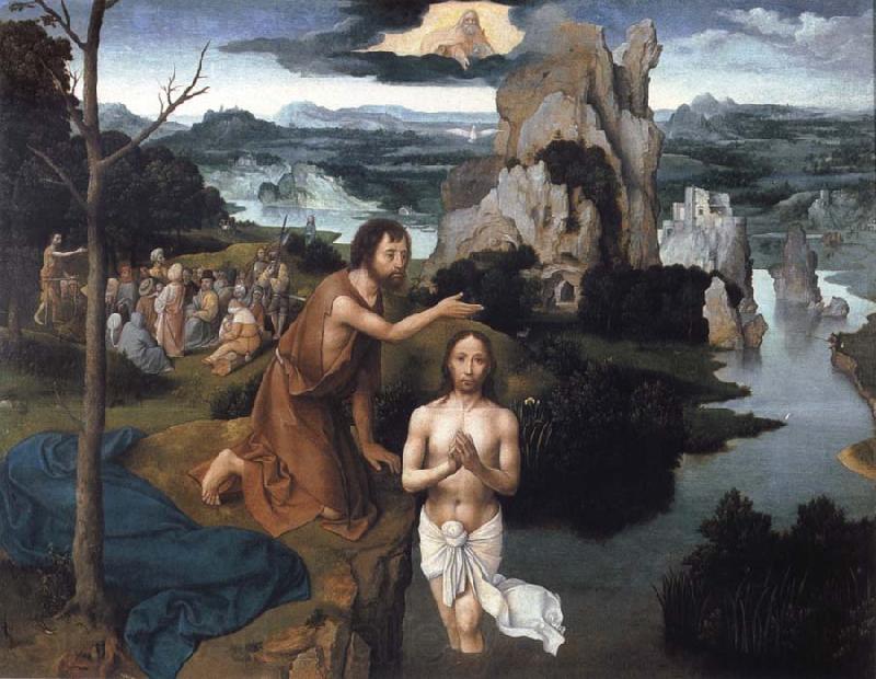 PATENIER, Joachim Baptism of Christ France oil painting art